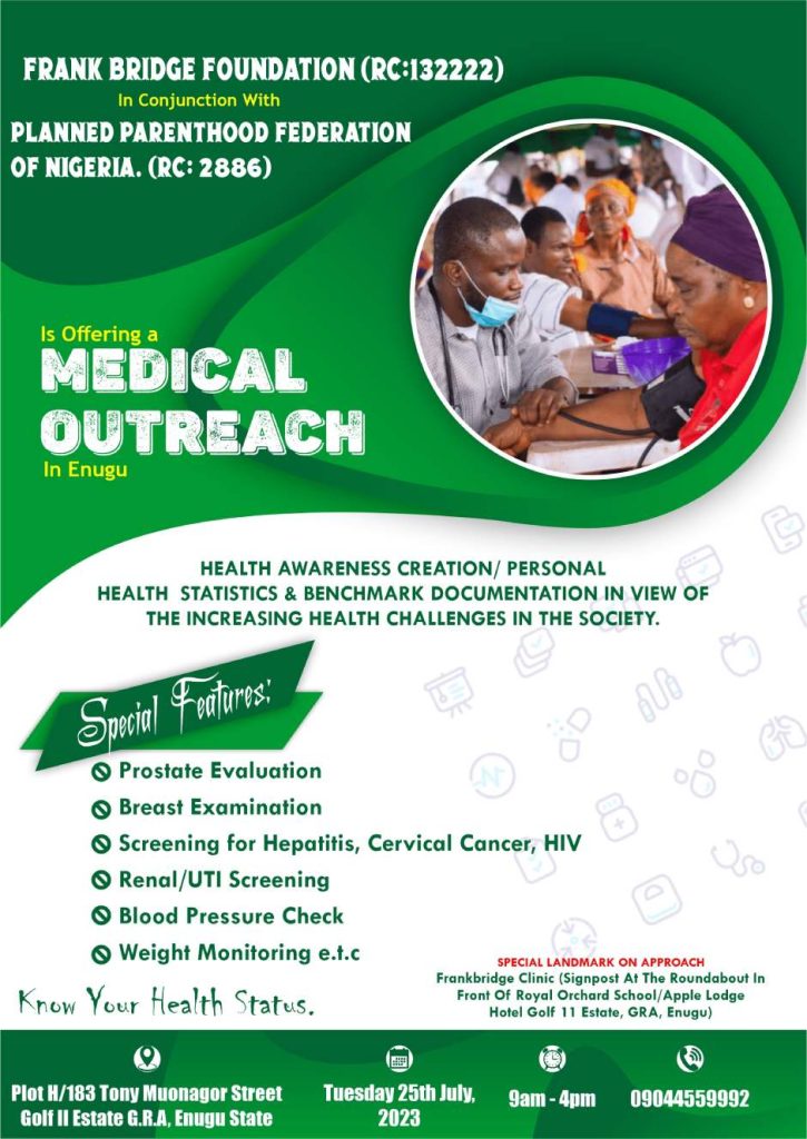 Medical outreach in Enugu